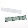 JISADER Miniature Fence Model 1/64 Scale Compact Unique Ornaments Fence Barriers Net Model Railway Accessories for Layouts Decor, Silver 3 grids view 4