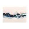 Azure Vein | Modern Blue & Gold Abstract Canvas Wall Art | Canvas Painting view 2