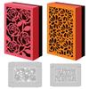 DELORIGIN 3D Flowers Box Metal Cutting Dies Hollow Out Daisies Roses Box Die Cuts Carbon Steel Stencils Scrapbooking Embossing Template for Greeting Invitation Card Making Wedding Party Gift Package view 1
