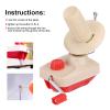 Jeffergarden Hand Operated Yarn Ball Winder Muting Effect Fiber Yarn Winder Ball Baller for Crocheting Spinner Knitting view 4
