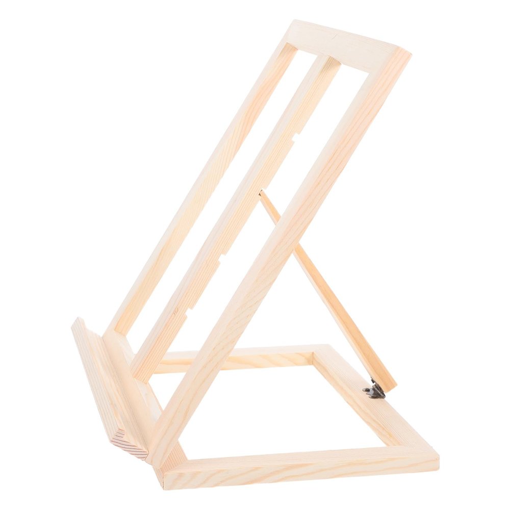 COHEALI Adjustable Wooden Painting and Display Easel for Students, Portable Foldable Tabletop Stand with Four Height Settings, Thick Solid Wood Art Easel for Oil and Watercolor Canvas