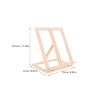 COHEALI Adjustable Wooden Painting and Display Easel for Students, Portable Foldable Tabletop Stand with Four Height Settings, Thick Solid Wood Art Easel for Oil and Watercolor Canvas view 2