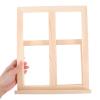 COHEALI Adjustable Wooden Painting and Display Easel for Students, Portable Foldable Tabletop Stand with Four Height Settings, Thick Solid Wood Art Easel for Oil and Watercolor Canvas view 4
