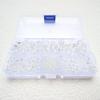 Chengmu Clear White Rondelle Glass Beads for Jewelry Making, Faceted Briolette Crytal Spacer Beads for Bracelet Necklace Earring (2mm 4mm 6mm 8mm 10mm Mixed Sizes, 1000pcs) view 1