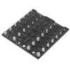 Bolt Nut Thread Checker, Aluminum Alloy Screw Identifier Gauge, 28 Holes Metric and Thread Identification Board with Inch and CM Scales, Includes Work Gloves for Mechanics view 3