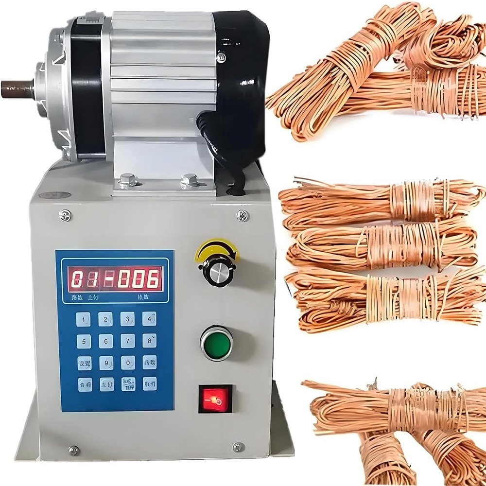 Coil Winding Machine,Electric Counting,Adjustable Automatic Tool,Industrial High Speed 0-9999 Range 500W(500W)