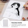 Cabilock 150 Sheets White Sulfite Tracing Paper for Sketching and Transfer, Translucent Drawing and Calligraphy Copy Paper, 15x10cm, Suitable for Artists and Design Professionals view 4