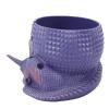 Dragon and Egg Design Resin Yarn Storage Bowl, Yarn Bowl Holder with Holes for Crocheting Knitting Projects, Functional Artwork for Home Crafting, Includes Storage Space for Needle (Purple) view 3