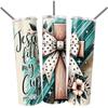 Jesus Fills My Cup Tumbler Wrap Ready to Press Sublimation Transfer - 20 oz Straight Tumbler Printed Transfer, Christian, Ready to Use view 1