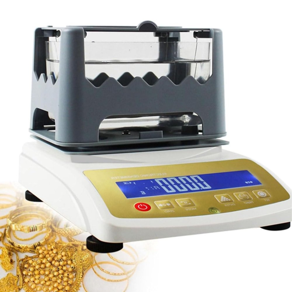 Accurate Gold Density Meter & Purity Detector,Digital Gold Purity Tester Machine, Purity Density Meter with Digital for Laboratory Jewelry Store, Precious Metal Analyzer(MDJ-600K)