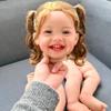 LSOAARRT 24Inch Blue Eyes Lifelike Unfinished Reborn Mila Doll Kit - Realistic Newborn Doll Parts with Black Hair view 1