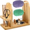 MeetYr Life Yarn Holder for Crocheting, Double Rotating Portable Handmade Wooden Yarn Ball Dispenser for Knitting Crochet Accessories | Ideal Crochet Gifts (XXL) view 1