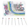 100pcs Colourful Sewing Pins Fabric Dressmaking Craft Positioning Quilting Sewing Colourful Straight Quilting Craft Positioning view 1