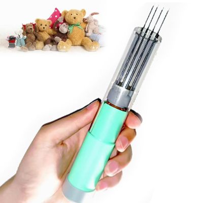 Electric Felting Needle Machine, Needle Felting Machine with 5 Replacement Needles, DIY Punch Needle Power Kits, Easy Needle Change(Green)