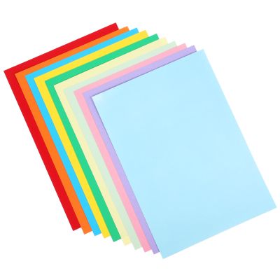 Holibanna Colored Cardstock Paper 250gsm A4 Thick Construction Paper 10 Assorted Colors 50 Sheets for Crafting Scrapbooking School and Office Supplies Random Color