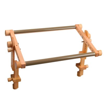 YHOMU Stitch Embroidery Frame, 20.1 X 11.4 in Adjustable Table Clamp, Beech Wood, Sewing and Quilting Stand, Multi-Angle