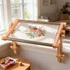 YHOMU Stitch Embroidery Frame, 20.1 X 11.4 in Adjustable Table Clamp, Beech Wood, Sewing and Quilting Stand, Multi-Angle view 3