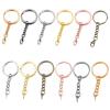 100pcs 25/28/30mm Screw Eye Pin Key Chain Ring with Screws(Rhodium,25mm) view 2