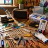 Stained Glass Kit with 80W Adjustable Soldering Iron and Glass Cutter, Complete DIY Stained Glass Tool Set for Beginners and Adults view 2