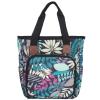 Wool Storage Bag, Multifunction Crochet Knitting Yarn Organizer Tote, Blue Leaves - Durable Fabric, Large Capacity, Ideal for Craft and Travel view 1