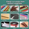 DPLXQPP Leather Cutting Machine,for Non-Woven,Kraft Paper,Adjustable Width 2-200mm,Cutting Thickness 1-5mm,1600 RPM Motor,with Shim Kits & Safety Baffle 90W view 2
