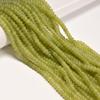 4x6mm Prehnite Color Dyed Jade, 95Pcs Green Smooth Rondelle Abacus Beads, 15.5" Strand Spacer Stone Beads for Jewelry Making Craft DIY Necklace Bracelet, 1 Strand/Pack view 2