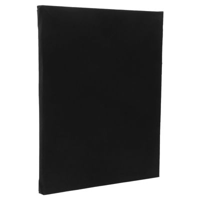 Stretched Black Canvas Boards for Art and DIY, 20cm X 25cm Cotton Canvas Panel Suitable for Acrylic, Oil, and Watercolor Painting, s Painting Practice
