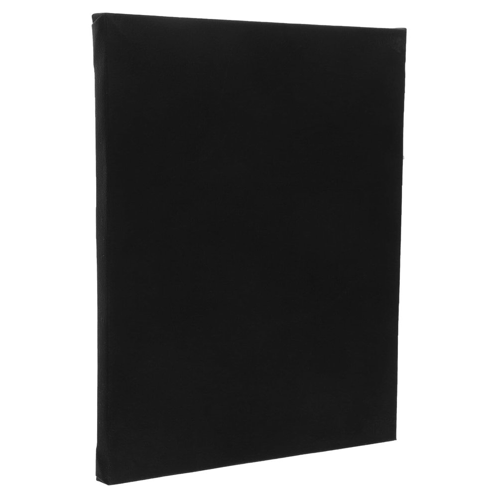 Stretched Black Canvas Boards for Art and DIY, 20cm X 25cm Cotton Canvas Panel Suitable for Acrylic, Oil, and Watercolor Painting, s Painting Practice