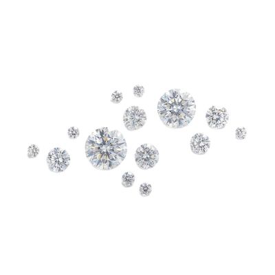 HUMYCC Cubic Zirconia Gemstones - 1-5.0mm 4500pcs crystal dimond Bulk Round Machine-Cut Pointed Back Faceted CZ Stones for DIY Jewelry Making, Crafting, Nail Art