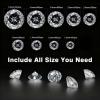HUMYCC Cubic Zirconia Gemstones - 1-5.0mm 4500pcs crystal dimond Bulk Round Machine-Cut Pointed Back Faceted CZ Stones for DIY Jewelry Making, Crafting, Nail Art view 2