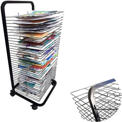 School Art Drying Racks, Painting Stand, Mobile Classroom Studio Home Painting Drying Rack, Foldable to Save Space Drying Rack(20-Layer)