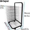 School Art Drying Racks, Painting Stand, Mobile Classroom Studio Home Painting Drying Rack, Foldable to Save Space Drying Rack(20-Layer) view 2