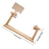 EXAOMBLE Multifunctional Wooden Embroidery Rack Adjustable Beech Wood Cross Stitch Stand for Home DIY Embroidery Supply and Stitching Craft Tool view 2