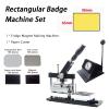 Professional Magnet Maker Machine Kit: 3.5x2.5 Inch Rectangle Magnet Press Machine with Photo Cutter & 100 Sets Cardboard Supplies, Magnet Making Machine for Fridge Magnet Making Machine Projects view 2