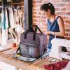 COHEALI 600d Oxford Cloth Sewing Machine Carrying Tote Bag with Handle, Portable Storage Container for Travel and Outdoor Use, Violet view 4