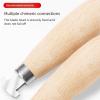 Comfortable Inlay Tool Wood and Stainless Steel Design for Jewelers Portable Bezels Setting Instrument Stainless Steel Bezels Pusher view 4