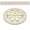 MECCANIXITY Crochet Basket Base 5.5 Inch Circle Wooden Crochet Bag Bottom Unfinished Wood for DIY Craft Basket Crochet, Bag Weaving Knitting Bases, Pack of 4, Heart Shine view 3
