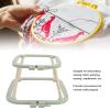 Yechiry Double Layer Embroidery Frame, Adjustable Stitch Hoop Stand, Tight Screw Nut Stand for Easy Mount Needlework Sewing Fabric Painting (Nordic Green) view 2