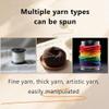 Large electric wheel for pet hair, handspun yarn, and for fiber art creation. view 3