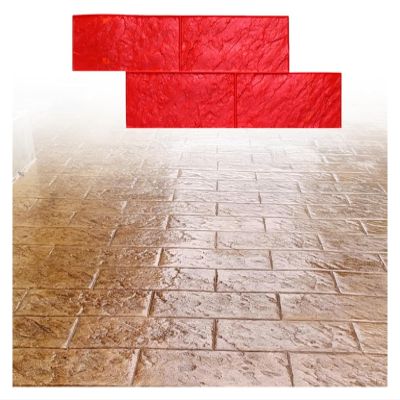 Concrete Texturing Skin, Concrete Texture Mat, Slate Pattern Forms For Concrete Ground, Stamped Cement Texture Printing Pad(Style 1)