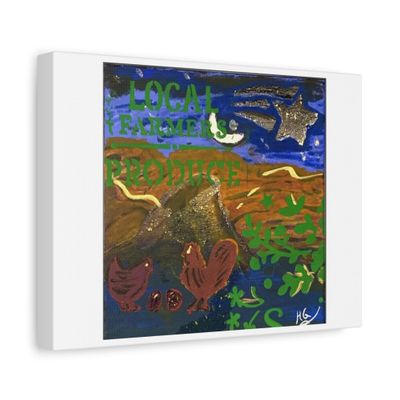 Colorful Landscape Wall Art Matte Canvas