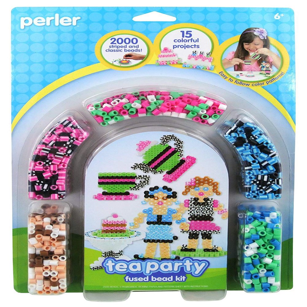 Perler Beads Tea Party Fused Bead Crafts for Girls, 2000 pcs