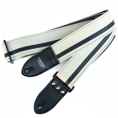 Couch RACER X GUITAR STRAP Made in USA Guitar Straps (WHITE & BLACK)