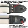 Couch RACER X GUITAR STRAP Made in USA Guitar Straps (WHITE & BLACK) view 4