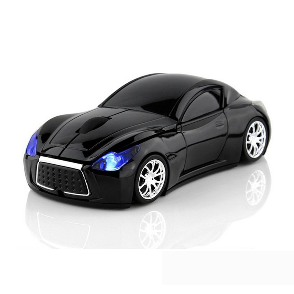 MGbeauty Wireless Car Mouse with USB Receiver Computer Gaming Mouse for Laptop Windows Mac Black