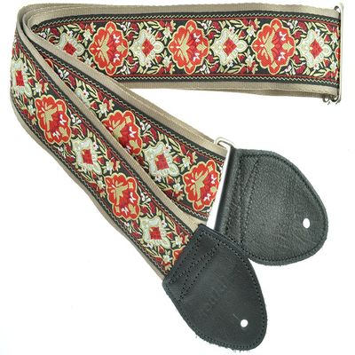 Souldier GS0402GD04BK Custom USA Handmade Electric Guitar Strap - Cabernet Burgundy
