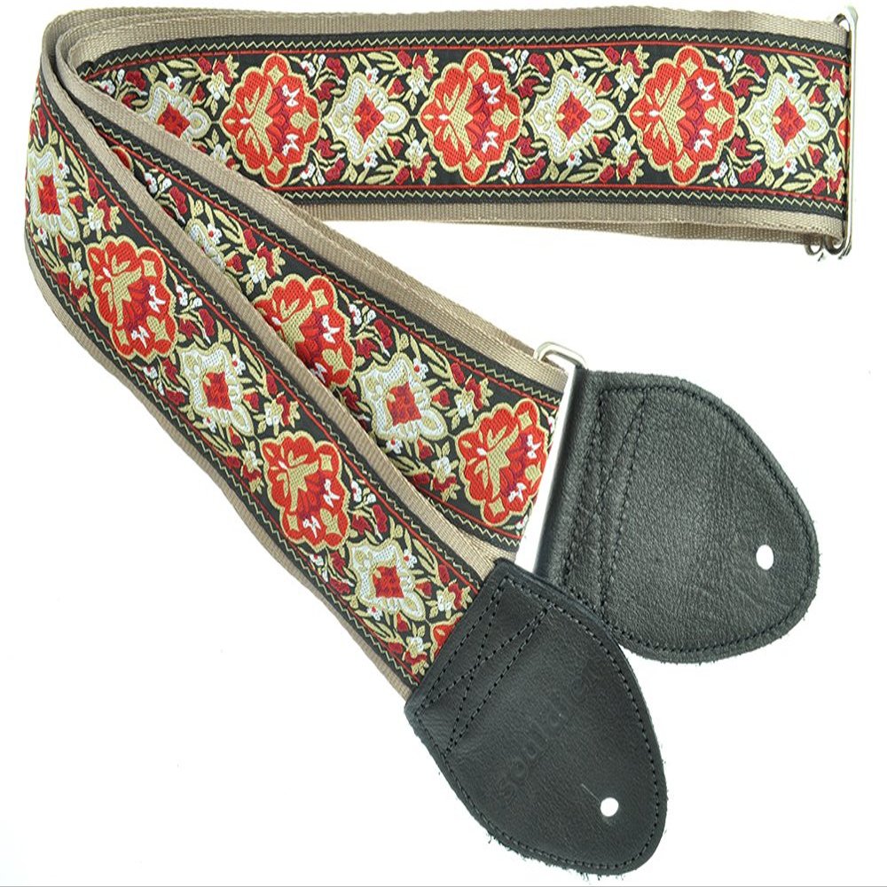 Souldier GS0402GD04BK Custom USA Handmade Electric Guitar Strap - Cabernet Burgundy