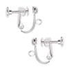 Beadaholique Screw Back Non-Pierced Earring Findings, Silver, Pair of 10 view 1