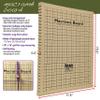 The Beadsmith Macrame Board, 11.5 x 15.5 inches, 0.5-inch-Thick Foam, 10x14 Grid for Measuring, Bracelet Project with Instructions Included, Create Macrame and Knotting Creations view 4