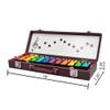 Basic Beat BB12B 12-Note Glockenspiel Kit - Colored Bells, Hard-Shell Case with Magnetic Staff Board, 12 Magnets, Extra F# & Bb Bars, and Dual Mallets Included view 2